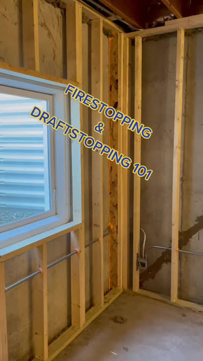 Firestop installation inside framed wall