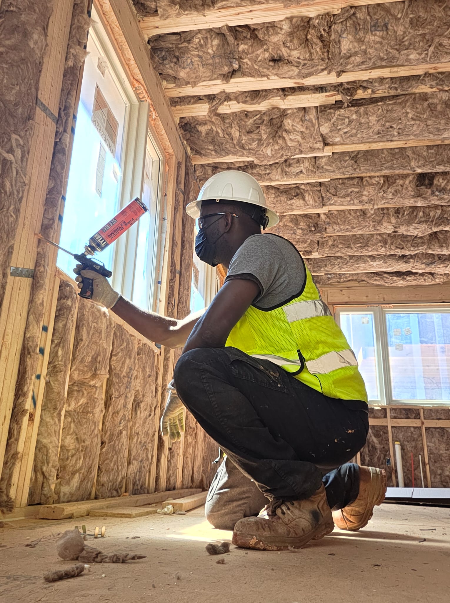 Firestop installation in Durham NC by M&J Insulation